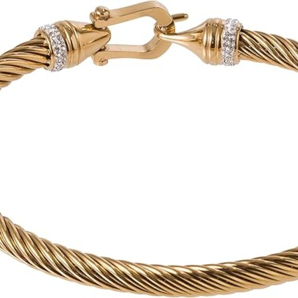 Neiman Marcus 18K Gold Plated with Zirconium Palace Bracelet - Picture 4 of 4